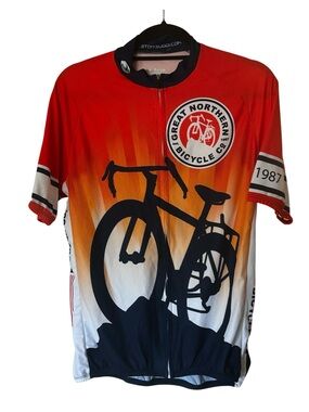 Retro Great Northern Bicycling Co. Bike Jersey Fargo ND